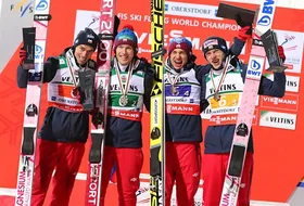 Polacy z brązowym medalem MŚwL Oberstdorf 2018