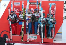 17.03.2018 - podium PŚ w Vikersund
