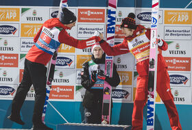 Piotr Żyła, Halvor Egner Granerud, Dawid Kubacki