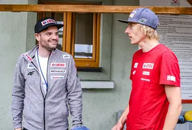 Mathias Hafele i Dawid Kubacki