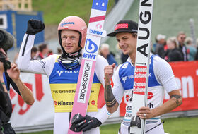 Dawid Kubacki i Manuel Fettner