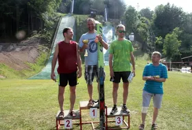 Podium zawodów w Bańskiej Bystrzycy