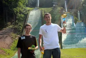 Podium zawodów w Bańskiej Bystrzycy