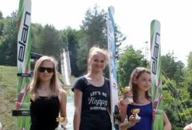 Podium zawodów w Bańskiej Bystrzycy