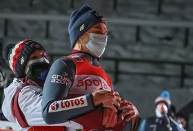 Andrzej Stękała i Piotr Żyła