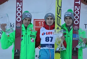 08.01.2017 - Podium FIS Cup w Zakopanem