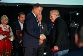 Prezydent RP Andrzej Duda i Wojciech Fortuna