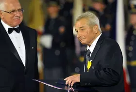 Jiří Raška z Václavem Klausem