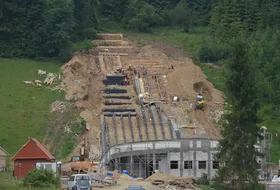 Budowa skoczni w Chochołowie