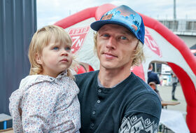 Dawid Kubacki z córką Zuzanną