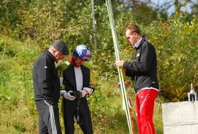 Team Małysz podczas treningu