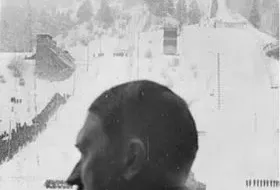 Adolf Hitler pod skocznią w Garmisch-Partenkirchen