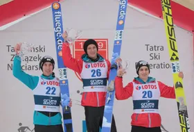 Podium FIS Cup w Zakopanem