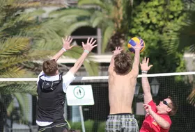 Polscy skoczkowie grają w siatkówkę