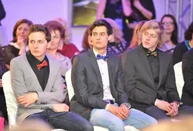 Polscy skoczkowie na pokazie mody