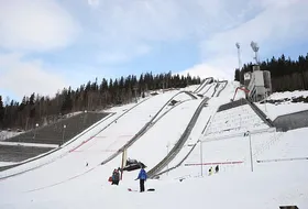 Skocznia w Lillehammer zimą