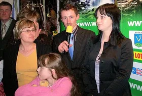 Adam Małysz z rodziną