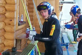 Adam Małysz trenuje na Malince