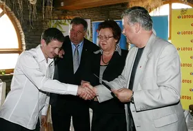 Adam Małysz i Apoloniusz Tajner