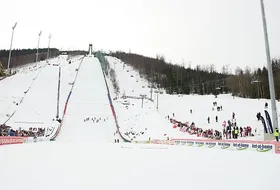 Skocznia w Harrachovie przed dzisiejszym konkursem