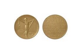 Awers i rewers medalu ZIO Chamonix 1924