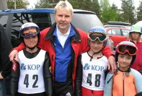 Matti Nykaenen z braćmi Okas