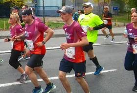 Tomasz Pilch na trasie biegu