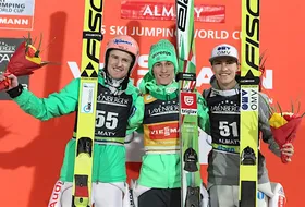 28.02.2016 - Podium PŚ mężczyzn w Ałmatach