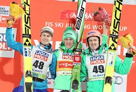 27.02.2016 - Podium PŚ mężczyzn w Ałmatach
