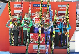 19.03.2016 - Podium PŚ w Planicy