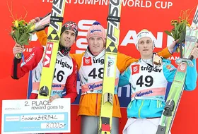 21.03.2014 - Podium PŚ w Planicy