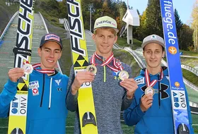 12.10.2014 - Podium Mistrzostw Austrii w Tschagguns