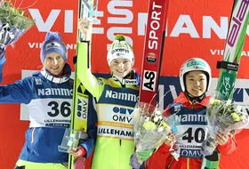 05.12.2014 - Podium PŚ Pań w Lillehammer
