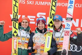 25.03.2018 - Podium klasyfikacji generalnej PŚ 2017/2018