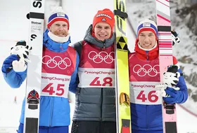 10.02.2018 - Podium IO na skoczni normalnej w Pjongczangu