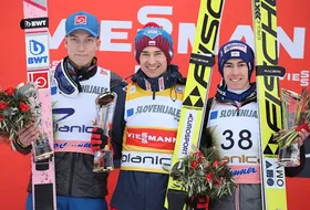 23.03.2018 - Podium PŚ w Planicy