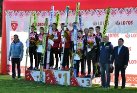 12.10.2019 - Podium drużynowe LMP w Szczyrku