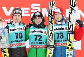 21.12.2014 - Podium PŚ w Engelbergu