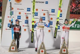 03.03.2021 - Podium pań MŚ w Oberstdorfie