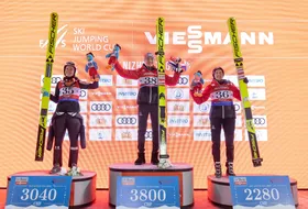 26.11.2021 - Podium PŚ Pań w Niżnym Tagile