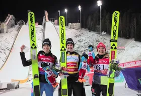 27.11.2021 - Podium PŚ Pań w Niżnym Tagile