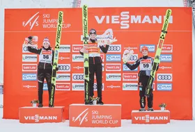 11.12.2021 - Podium PŚ Pań w Klingenthal