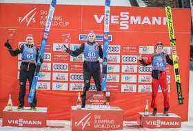 08.01.2022 - Podium PŚ w Bischofshofen