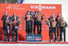 13.03.2022 - Podium MŚwL w Vikersund