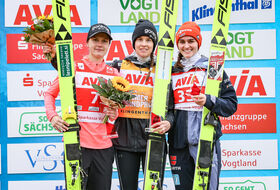 02.10.2022 - Podium LGP Pań w Klingenthal