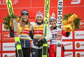 05.11.2022 - Podium PŚ Pań w Wiśle