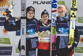 25.02.2023 - Podium MŚ w Planicy