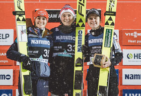 13.03.2023 - Podium Raw Air Pań w Lillehammer