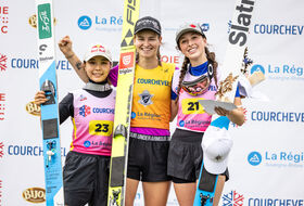 29.07.2023 - Podium LGP Pań w Courchevel
