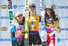 30.07.2023 - Podium LGP Pań w Courchevel